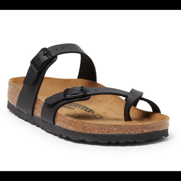 NWT Birkenstock Mayari Birko-Flor Sandals in Black - Picture 4 of 14